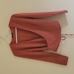 Wrap Long Sleeve Top